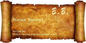 Bucsa Bercel névjegykártya